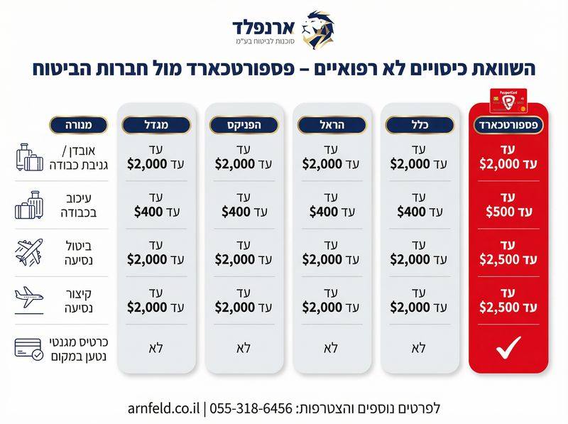 איזה ביטוח נסיעות לחו"ל הכי משתלם? השוואת מחירים וכיסויים מלאה