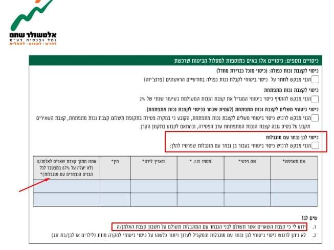 דוגמא לבחירת כיסוי לבן מוגבל נבחר - אלטשולר שחם